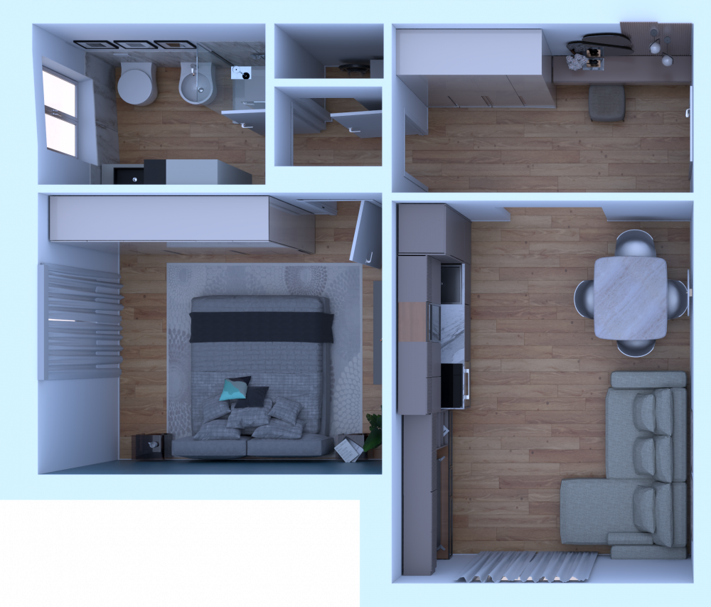 appartamento Bilocale completamento ristrutturato a nuovo in vendita a Livorno zona Porto