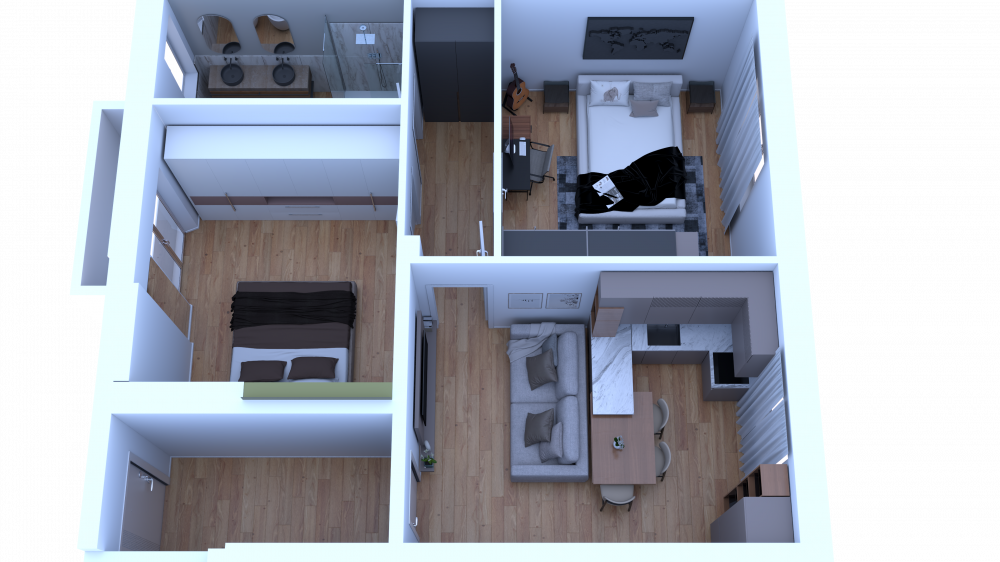 appartamento trilocale completamente ristrutturato a nuovo in vendita a Livorno zona Porto