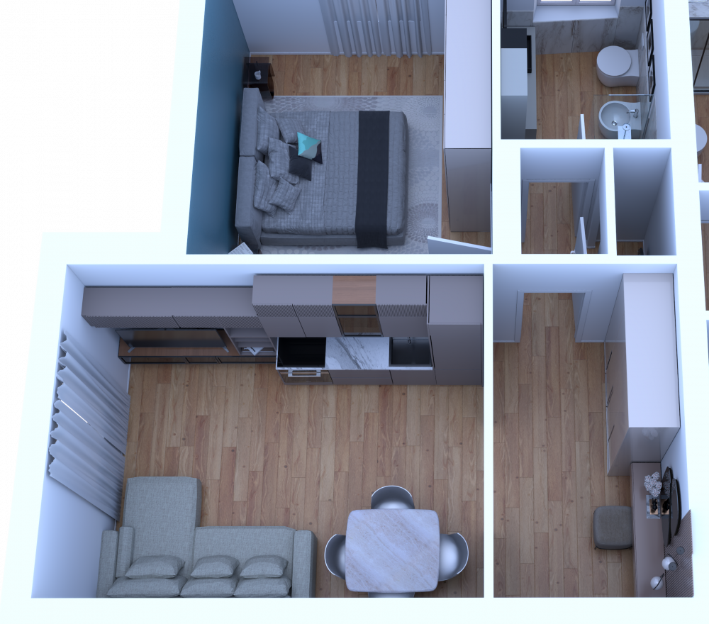 appartamento Bilocale completamento ristrutturato a nuovo in vendita a Livorno zona Porto