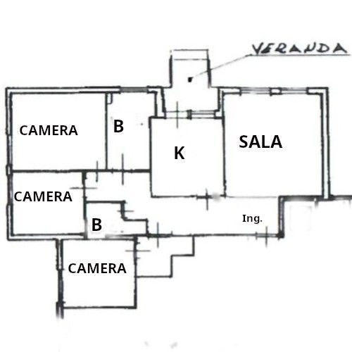 appartamento ampio e luminoso con 3 camera posto auto e cantina in vendita a Livorno Piazza due Giugno