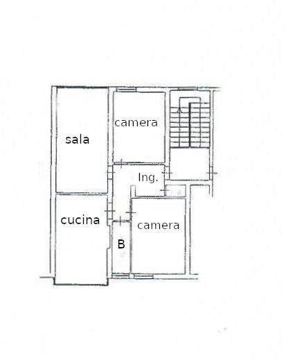 appartamento quadrilocale con 2 camere matrimoniali e cantina in vendita a Livorno zona Coteto