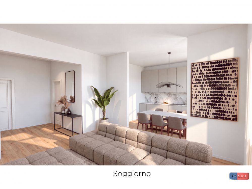 appartamento ampio e luminoso con 3 camera in vendita a Livorno Piazza della Vittoria Magenta completamente ristrutturato